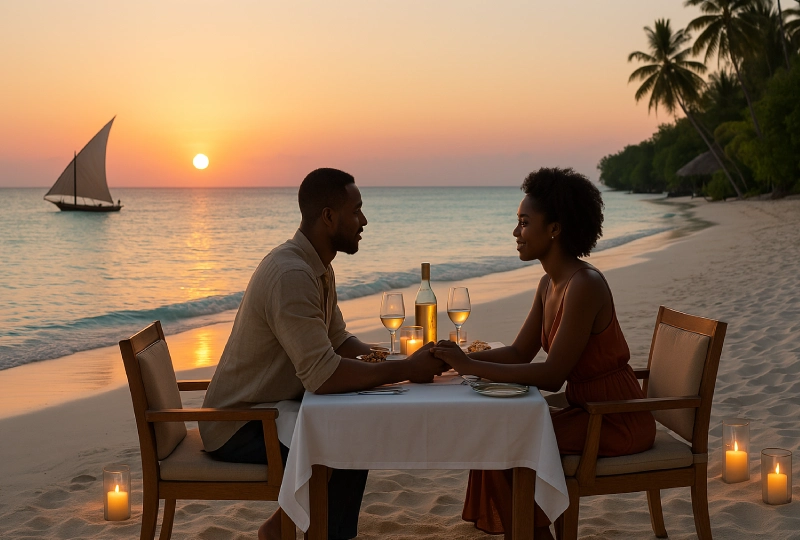 Sunset at Kendwa Beach Zanzibar